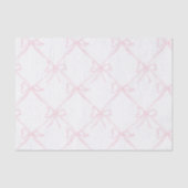 Rosa und Weiße Bogen, Grandmillenial Ribbon Seidenpapier (Vorderseite)