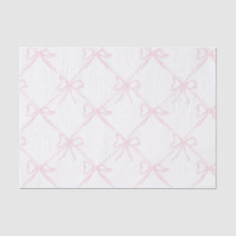 Rosa und Weiße Bogen, Grandmillenial Ribbon Seidenpapier