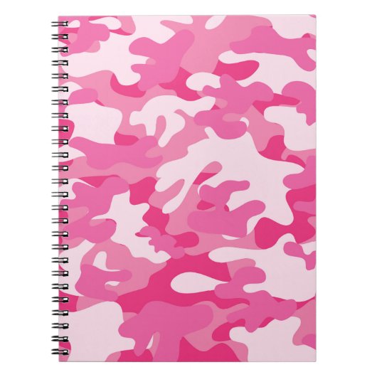 Rosa und weiße Camouflage Notizblock (Vorderseite)