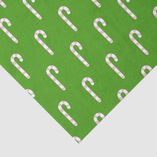 Rosa und weiße Candy Cane Seidenpapier (Ausschnitt)