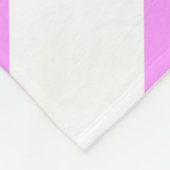 Rosa und weiße Chevronen Fleecedecke (Ecke)