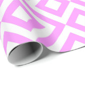 Rosa und weiße Chevronen Geschenkpapier (Rolleneckpunkt)