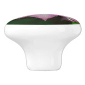 Rosa und weiße Clematien Frühlingszeit Blume Keramikknauf (Seitenansicht)