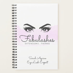 Rosa und Weiße Cloud Makeup Künstler Eyelash Busin Planer