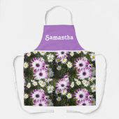 Rosa und weiße Daisy Daisis Blume Schürze (Vorderseite)