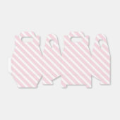 Rosa und weiße, diagonal gestreifte Muster Geschenkschachtel (Ungefaltet)
