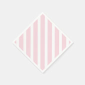 Rosa und weiße, diagonal gestreifte Muster Serviette (Ecke)