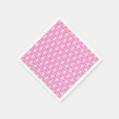 Rosa und weiße Diamantschuppen Serviette (Ecke)