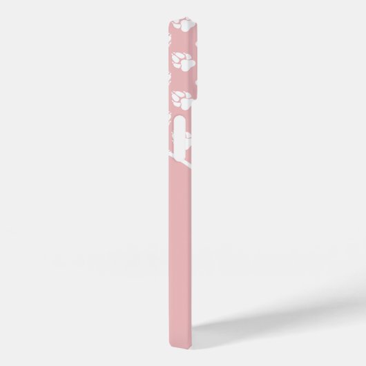 Rosa und weiße Dogenpfeifen und benutzerdefinierte Case-Mate iPhone Hülle (Rückseite / Rechts)