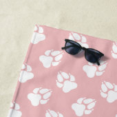 Rosa und weiße Dogenpfeifen und benutzerdefinierte Strandtuch (Beispiel)