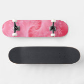 Rosa und weiße Drehung Skateboard (Horizontal)