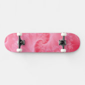 Rosa und weiße Drehung Skateboard (Horizontal)