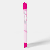 Rosa und weiße dunkle Blume zeichnend iPhone 15 Ge Case-Mate iPhone Hülle (Rückseite / Links)