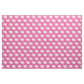 Rosa und weiße Elefantenstoffe Stoff (Yard (91,4 cm))