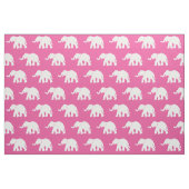 Rosa und weiße Elefantenstoffe Stoff (Fat Quarter (45,7 x 55,9 cm))