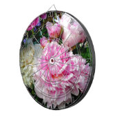Rosa und weiße Erdnüsse Dartscheibe (Vorderseite rechts)