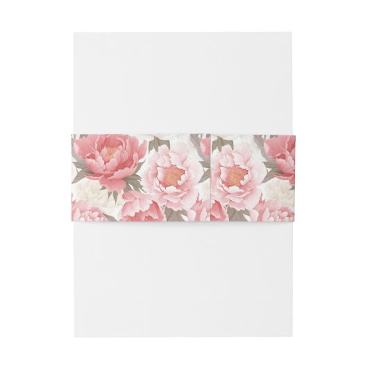 Rosa und weiße Erdnüsse Einladungsbanderole (Rückseitenbeispiel)