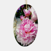 Rosa und weiße Erdnüsse Keramik Ornament (Rechts)