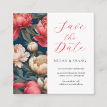 Rosa und weiße Erdnüsse - Oriental Save the Date