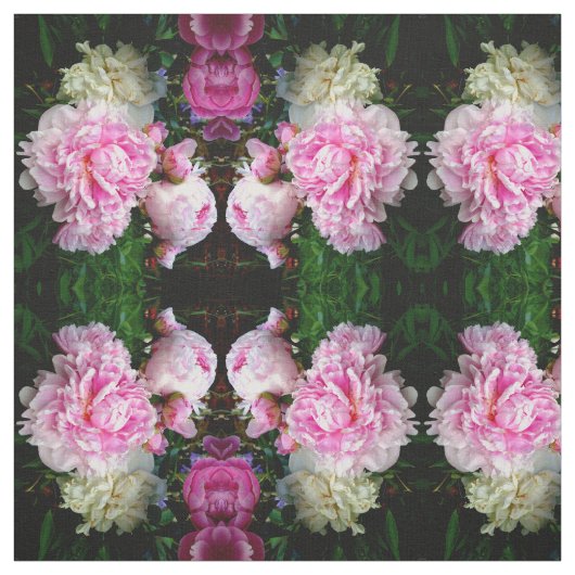 Rosa und weiße Erdnüsse Stoff (Muster)