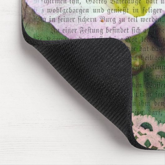 Rosa und weiße FeldbindWeed Mousepad (Ecke)