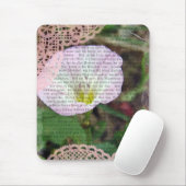 Rosa und weiße FeldbindWeed Mousepad (Mit Mouse)
