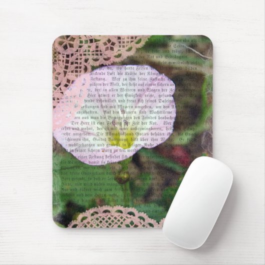 Rosa und weiße FeldbindWeed Mousepad (Mit Mouse)