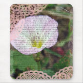 Rosa und weiße FeldbindWeed Mousepad (Vorne)