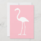 Rosa und weiße Flamingo Einladung (Vorderseite)