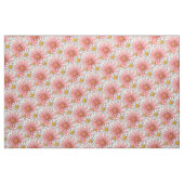 Rosa und weiße Gänseblümchen-Muster Stoff (Fat Quarter (45,7 x 55,9 cm))