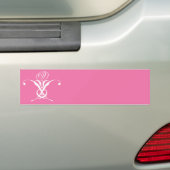 Rosa und weiße Geblüht Rose Autoaufkleber (Auf Auto)