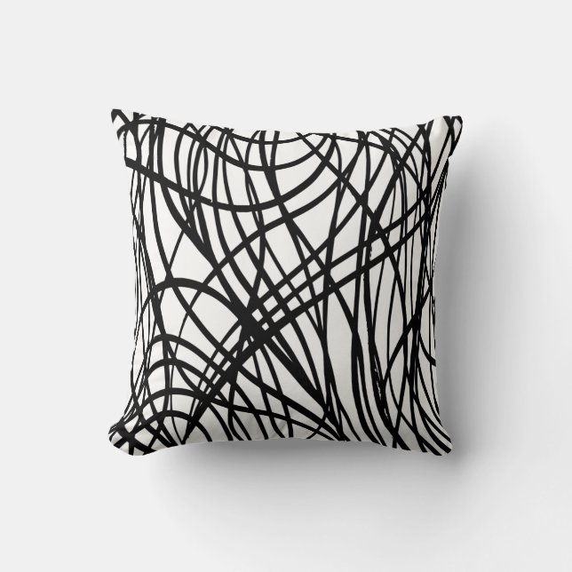 Rosa und weiße, gebürstete Kissen Kissen (Vorderseite)