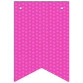 Rosa und weiße Geburtstagsparty Wimpelkette (Erste Fahne)