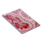 Rosa und Weiße Geode Notizblock (Rechte Seite)