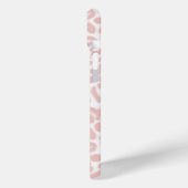 Rosa und Weiße Geparden Case-Mate iPhone Hülle (Rückseite / Links)