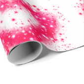 Rosa und weiße glitzernde Graffiti-Herzen Geschenkpapier (Rolleneckpunkt)