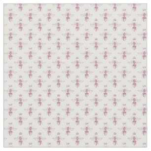 Rosa und weiße Grafik-Designs Stoff