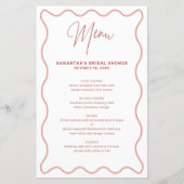 Rosa und weiße graue Karte mit Namen (Vorderseite)