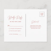 Rosa und weiße graue UAWG Postkarte (Rückseite)