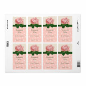 Rosa und weiße Hydrangea hausgemachte Mini-Weinkar (Vorne)