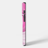 Rosa und weiße Imitat Marmor Case-Mate iPhone Hülle (Rückseite / Links)