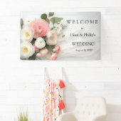 Rosa und weiße Kamelien Banner (Insitu)