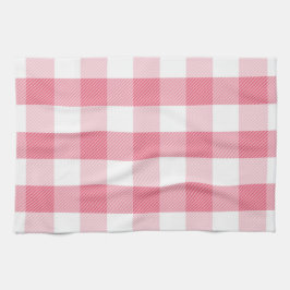 Rosa und weiße Karierte Küchentücher