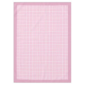 Rosa und weiße Karo - Tischdecken für das Abendess (Vorderseite)