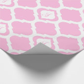 Rosa und weiße Karton Geschenkpapier (Ecke)