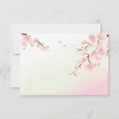Rosa und weiße Kirschblüte Danke Karte (Vorderseite)