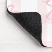 Rosa und Weiße Kokette Themen-Mauspad Mousepad (Ecke)