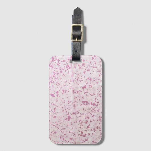 Rosa und weiße Kokospalmen Western Gepäckanhänger (Vorderseite Vertikal)