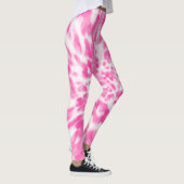 Rosa und weiße Krawatte Leggings (Rechts)