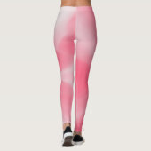 Rosa und weiße Krawatte Leggings (Rückseite)